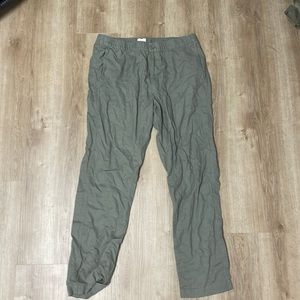 Sage Green twill joggers or loose cargo pants from H&M size M